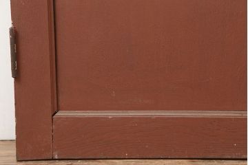 アンティーク建具　両開き　ナチュラルやフレンチインテリアに合うペイントガラス扉2枚セット(ドア、建具)(R-045007)