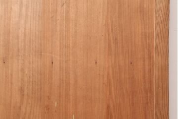 アンティーク建具　昭和初期　幅狭タイプ　美しい柾目が楽しめる舞良戸2枚セット(板戸、引き戸)(R-045008)