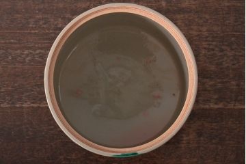 南口閑粋作　乾山老松　水指　共箱　茶道具(R-045010)