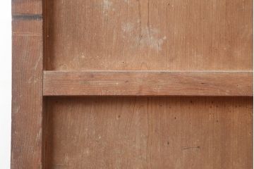 アンティーク建具　明治大正期　総ケヤキ材　重厚な風格漂う蔵戸(玄関戸、引き戸、建具)(R-045020)