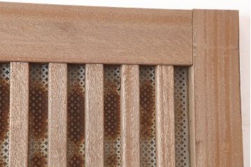 ビンテージ建具　昭和中期　大振りサイズのレトロな引き戸(蔵戸、建具、玄関戸)(R-045022)