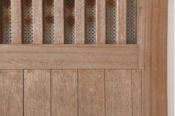 ビンテージ建具　昭和中期　大振りサイズのレトロな引き戸(蔵戸、建具、玄関戸)(R-045022)