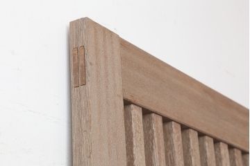 ビンテージ建具　昭和中期　大振りサイズのレトロな引き戸(蔵戸、建具、玄関戸)(R-045022)