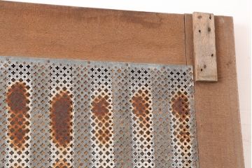 ビンテージ建具　昭和中期　大振りサイズのレトロな引き戸(蔵戸、建具、玄関戸)(R-045022)