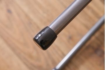 アンティーク家具　特大!　古材一枚板リメイク　朴の木材を活かしたシンプルな鉄脚テーブル(コンソールテーブル)(R-045024)