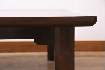 ビンテージ家具　松本民芸家具　すっきりとした佇まいの上品な座卓(幅1500、ローテーブル、ヴィンテージ)(R-045025)