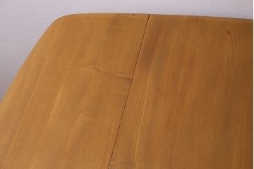ヴィンテージ家具　イギリスビンテージ　ERCOL(アーコール)　エルム材　スクエアドロップリーフテーブル(バタフライテーブル)(R-045030)