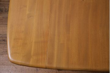 ヴィンテージ家具　イギリスビンテージ　ERCOL(アーコール)　エルム材　スクエアドロップリーフテーブル(バタフライテーブル)(R-045030)
