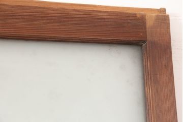 アンティーク建具　大正昭和初期　大振り　存在感のある大きさとデザインが魅力のガラス戸2枚セット(引き戸)(R-045033)