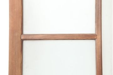 アンティーク建具　大正昭和初期　大振り　存在感のある大きさとデザインが魅力のガラス戸2枚セット(引き戸)(R-045034)