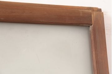 アンティーク建具　大正昭和初期　大振り　存在感のある大きさとデザインが魅力のガラス戸2枚セット(引き戸)(R-045035)