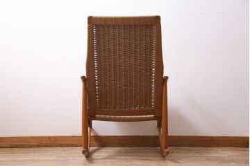 ビンテージ家具　日本製　AFM Quality Frinture　ペーパーコード　ロッキングチェア(アームチェア)(R-045037)