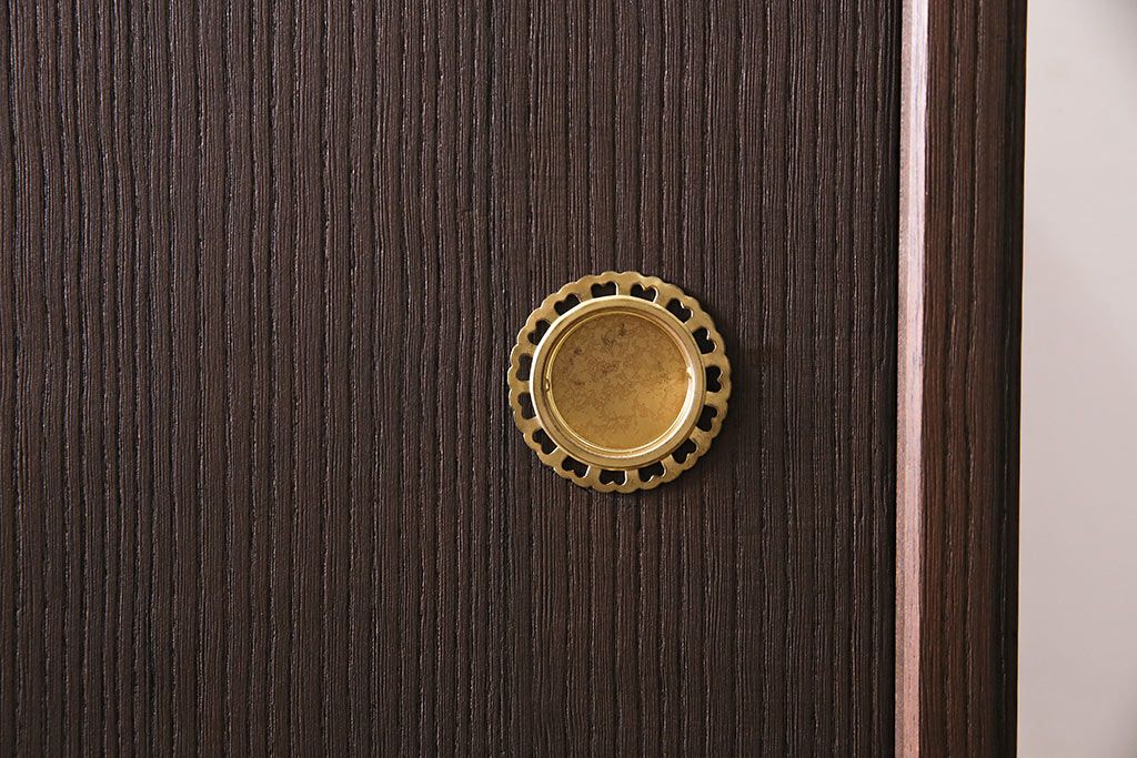 中古　加茂総桐箪笥　吉沢昭次　四方胴丸　中開き　衣装たんす(総桐たんす、着物タンス、整理たんす)(定価約135万円)(R-045039)