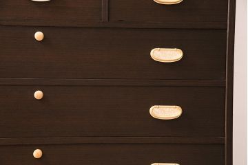 中古　加茂総桐箪笥　吉沢昭次　四方胴丸　中開き　衣装たんす(総桐たんす、着物タンス、整理たんす)(定価約135万円)(R-045039)