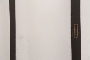 アンティーク建具　最高級　石川県産　総漆塗り　浮造り仕上げ　上品な雰囲気を演出するガラス戸4枚セット(引き戸、建具)(R-045043)