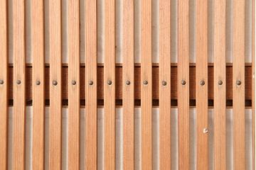 アンティーク建具　昭和中期　裏障子付き　あたたかな和の雰囲気漂う格子戸2枚セット(障子戸、引き戸、建具)(R-045051)