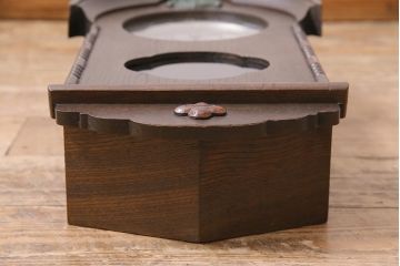 アンティーク時計　昭和初期　トレードマーク　CITIZEN(シチズン)　ゼンマイ式　クラシカルなデザインがおしゃれな壁掛け時計(振り子時計、柱時計)(R-045059)