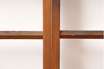 レトロ建具　昭和中期　風情のある御簾戸2枚セット(簾戸、簀戸、葭戸、夏障子、夏戸、葦戸)(R-045071)