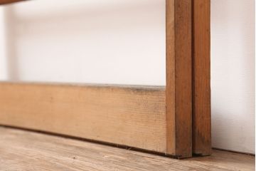 レトロ建具　昭和中期　風情のある御簾戸2枚セット(簾戸、簀戸、葭戸、夏障子、夏戸、葦戸)(R-045071)