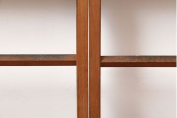 レトロ建具　昭和中期　風情のある御簾戸2枚セット(簾戸、簀戸、葭戸、夏障子、夏戸、葦戸)(R-045071)