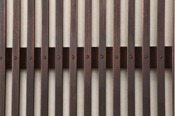 アンティーク建具　幅狭　和レトロな格子戸4枚セット(引き戸、ガラス帯戸、建具)(R-045073)