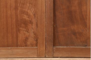 アンティーク建具　幅狭　和レトロな格子戸4枚セット(引き戸、ガラス帯戸、建具)(R-045073)