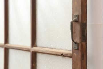 アンティーク建具　昭和中期　レトロな雰囲気が魅力のドア(ガラス扉、建具)(R-045078)
