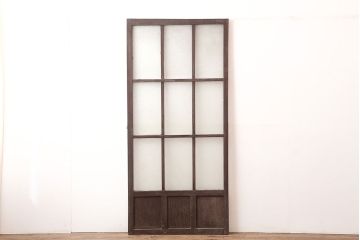 アンティーク建具　昭和中期　レトロな雰囲気が魅力のドア(ガラス扉、建具)(R-045078)