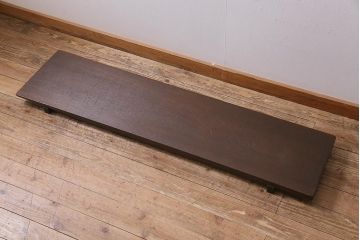 アンティーク家具　朴の木一枚板　明治大正期の味わい深い裁ち板(作業台、飾り台、陳列台)(R-045079)