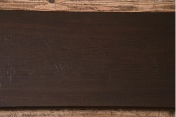 アンティーク家具　朴の木一枚板　明治大正期の味わい深い裁ち板(作業台、飾り台、陳列台)(R-045079)