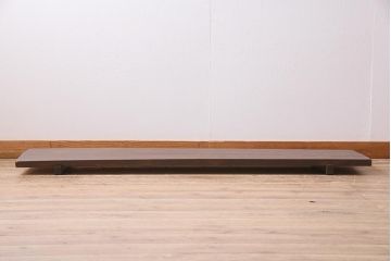 アンティーク家具　朴の木一枚板　明治大正期の味わい深い裁ち板(作業台、飾り台、陳列台)(R-045079)