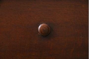 アンティーク家具　イギリスアンティーク　オーク材　重厚感のあるミラーバックサイドボード(キャビネット、収納棚)(R-045084)