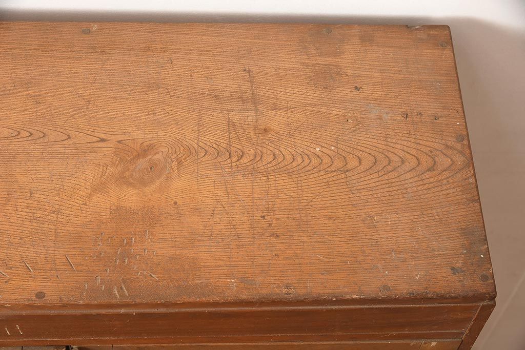 アンティーク家具　昭和中期　栓材　薄型サイズのレトロな本箱(収納棚、戸棚、キャビネット)(R-045085)