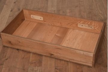 アンティーク家具　昭和中期　前面栗材　シンプルなつくりの6段チェスト(引き出し、和タンス)(R-045087)