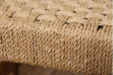 ヴィンテージ家具　北欧ビンテージ　チーク材　丁寧に編み込まれた座面が魅力のダイニングチェア(椅子、デスクチェア)(R-045094)