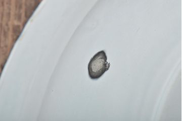 ビンテージ　琺瑯　洗面器　大きなホーローたらい(ほうろう、手洗い桶、ボウル、タライ)(R-045098)