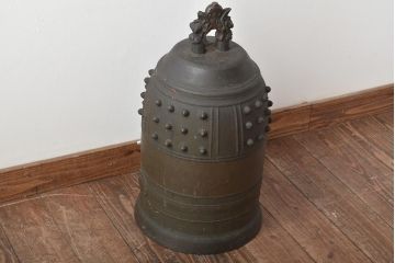 藤原特製　銅製　古い半鐘　釣鐘　24kg(R-045104)