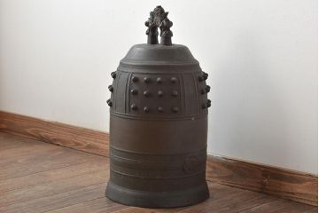 藤原特製　銅製　古い半鐘　釣鐘　24kg(R-045104)