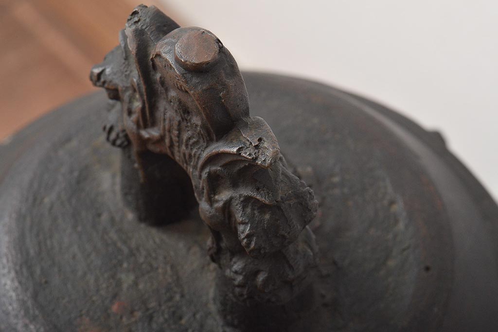 藤原特製　銅製　古い半鐘　釣鐘　24kg(R-045104)