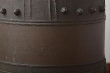 藤原特製　銅製　古い半鐘　釣鐘　24kg(R-045104)