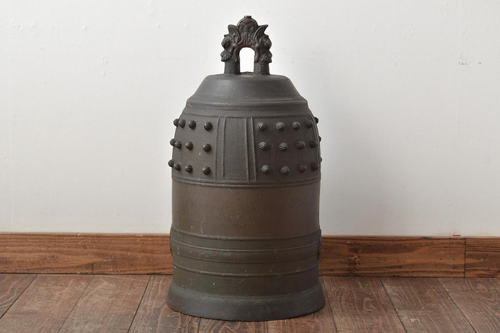 藤原特製　銅製　古い半鐘　釣鐘　24kg(R-045104)