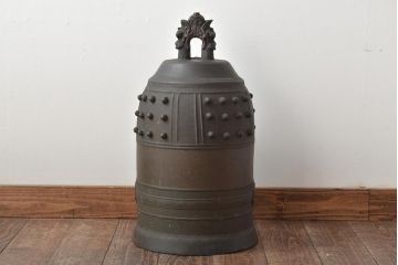 藤原特製　銅製　古い半鐘　釣鐘　24kg(R-045104)