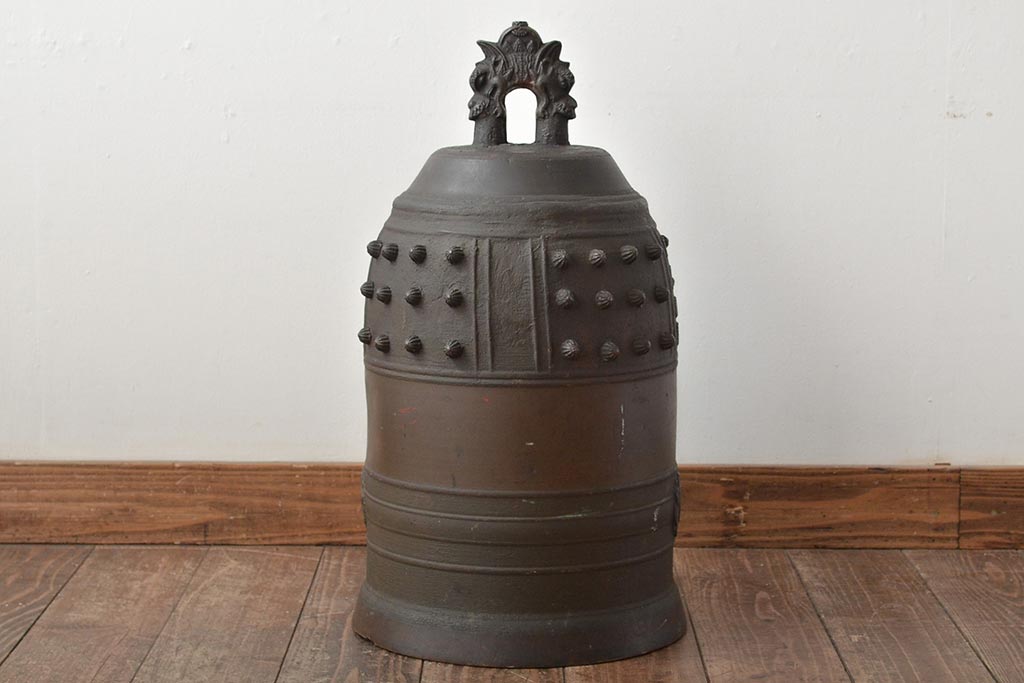 藤原特製　銅製　古い半鐘　釣鐘　24kg(R-045104)