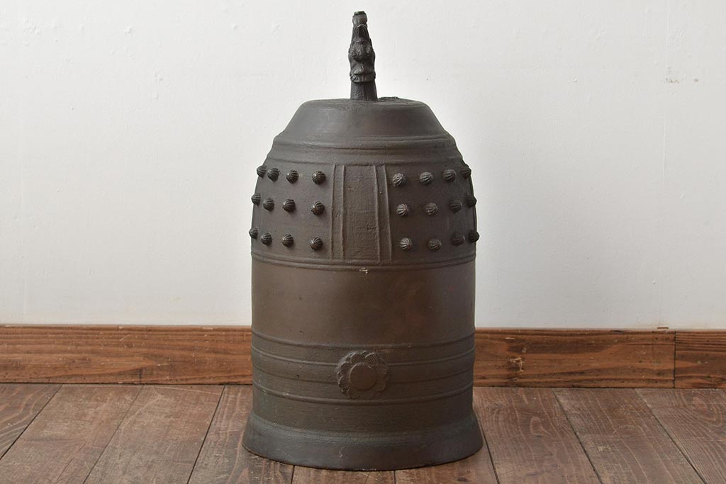 藤原特製　銅製　古い半鐘　釣鐘　24kg(R-045104)