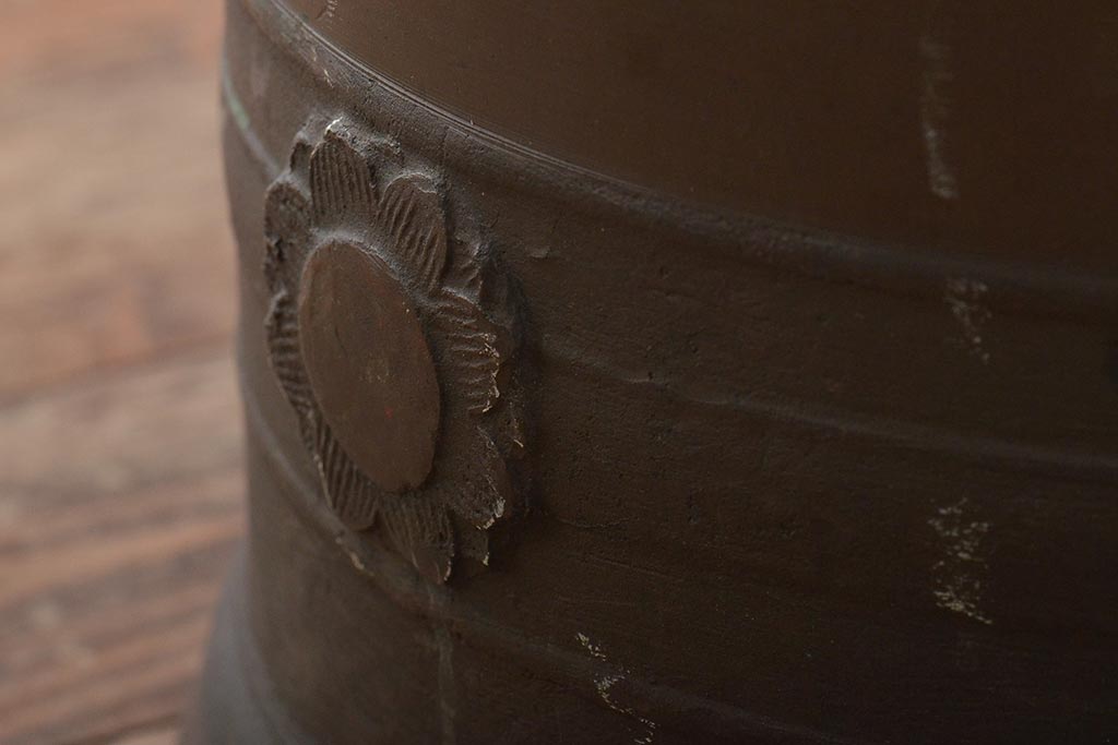 藤原特製　銅製　古い半鐘　釣鐘　24kg(R-045104)