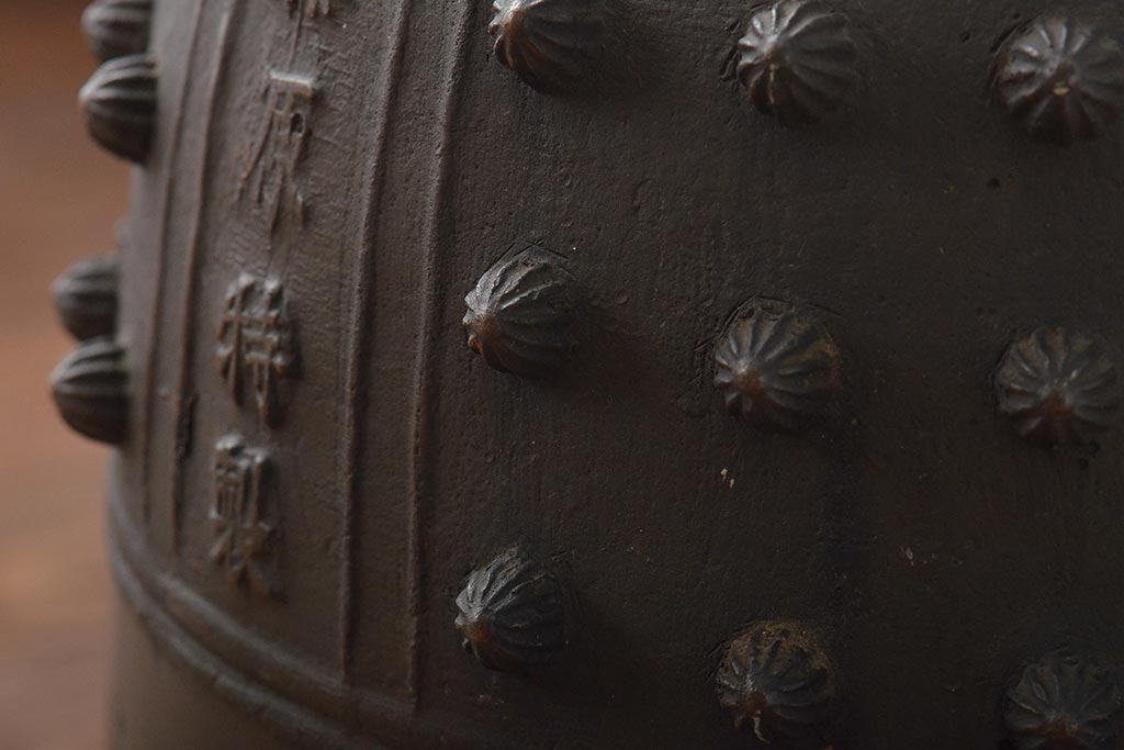 藤原特製　銅製　古い半鐘　釣鐘　24kg(R-045104)