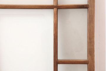 アンティーク建具　昭和初期　レトロな雰囲気が魅力の引き戸2枚セット(ガラス戸、建具)(R-045108)