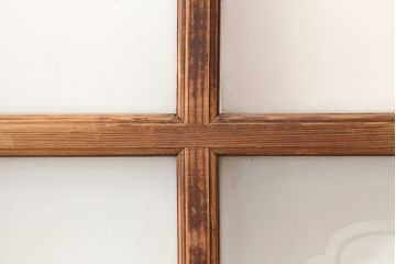 アンティーク建具　昭和初期　レトロな雰囲気が魅力の引き戸2枚セット(ガラス戸、建具)(R-045108)