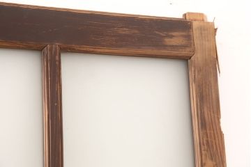 アンティーク建具　昭和初期　レトロな雰囲気が魅力の引き戸4枚セット(ガラス戸、建具)(R-045109)