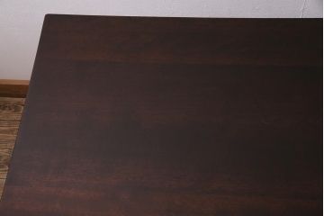 ヴィンテージ家具　松本民芸家具　別注品　落ち着いた大人の空間作りにおすすめのダイニングテーブル(2人掛け、ビンテージ)(R-045113)